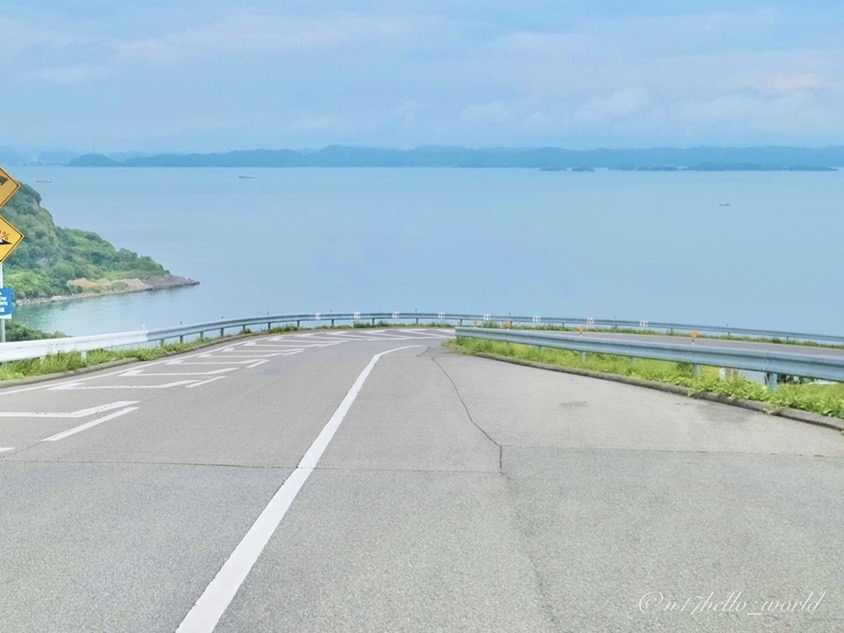 海へ飛び込む道